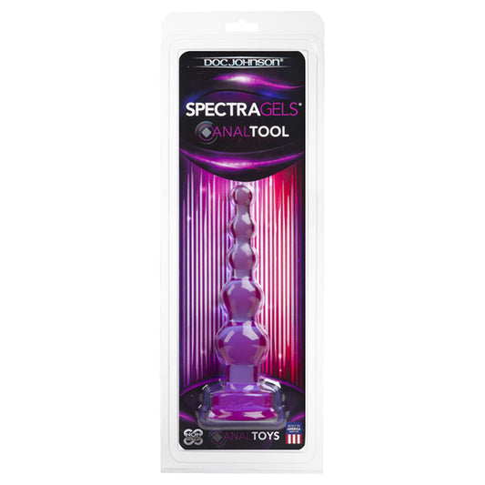 Purple Spectragels anal probe tool from Doc Johnson, a smooth and hygienic pleasure device.