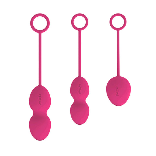 Svakom nova kegel exercise balls in graduated sizes, showcasing smooth, body-safe silicone finish