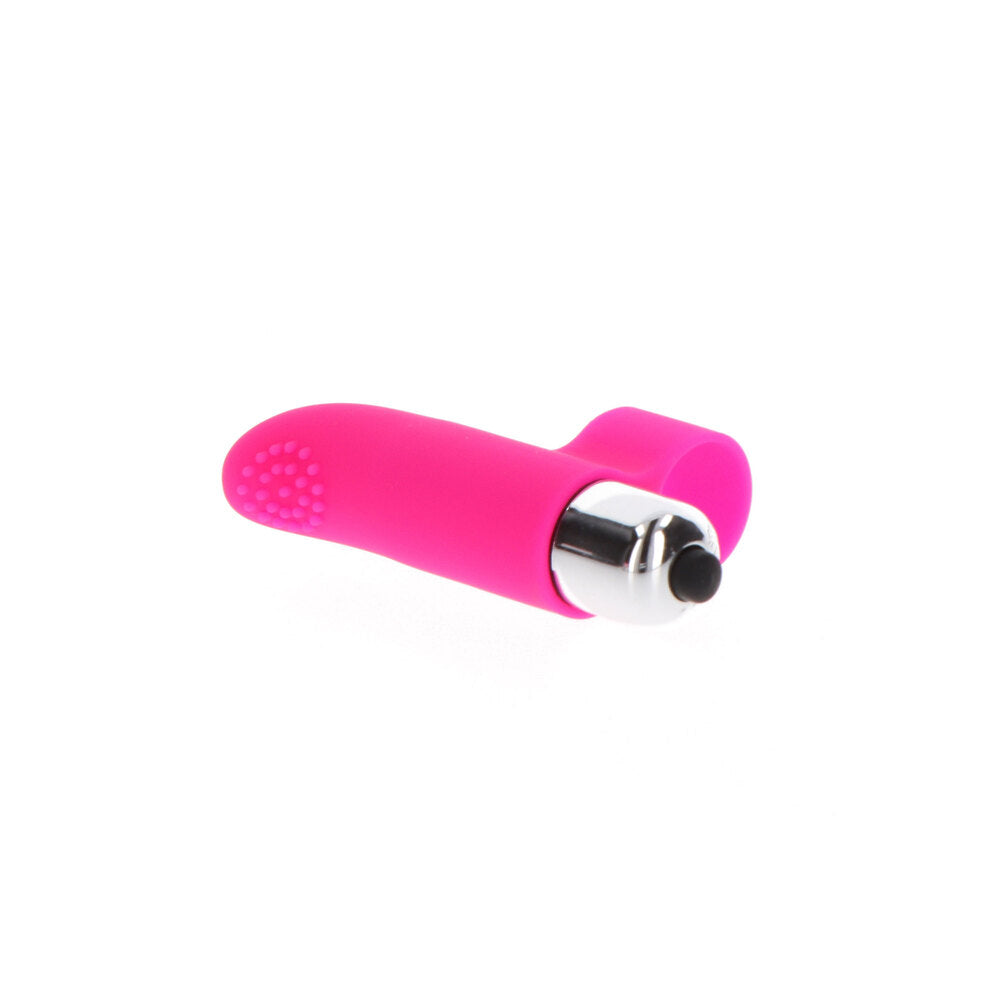 Teal finger vibe from toy joy sex toys, a textured pleasure enhancer for thrilling fun.