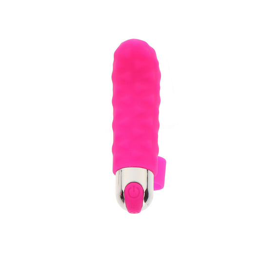 Rechargeable finger vibe from Toy Joy, a purple pleasure toy for intimate play.
