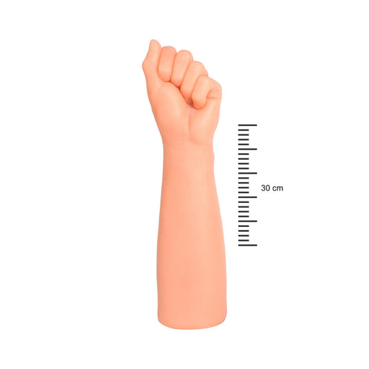 Realistic, flesh-toned dildo from toyjoy sex toys, fist-shaped with a smooth, soft finish.