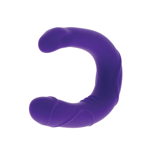 Purple double-ended dildo for dual stimulation, part of the ToyJoy Get Real Vogue collection.
