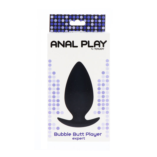 Black, bubble-shaped butt plug for anal play from Toy Joy Sex Toys' expert range.