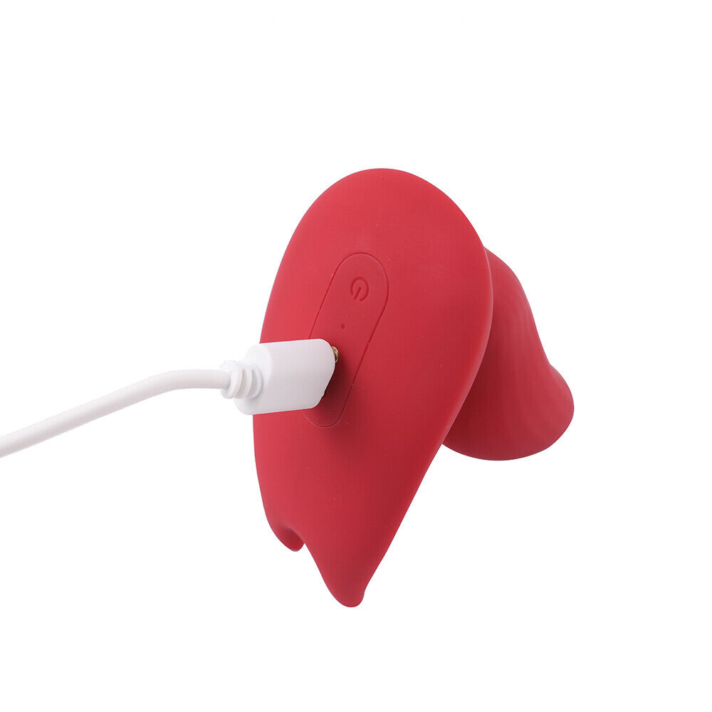Close-up of a stylish, wearable clock vibrator in a sleek, modern design for discreet pleasure.