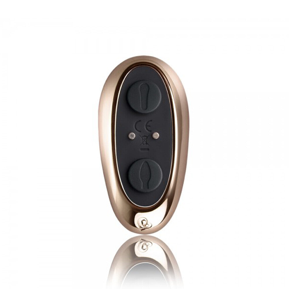 Rocks Off Cocktail vibe in black, a remote-controlled couples' vibrator for g-spot stimulation.