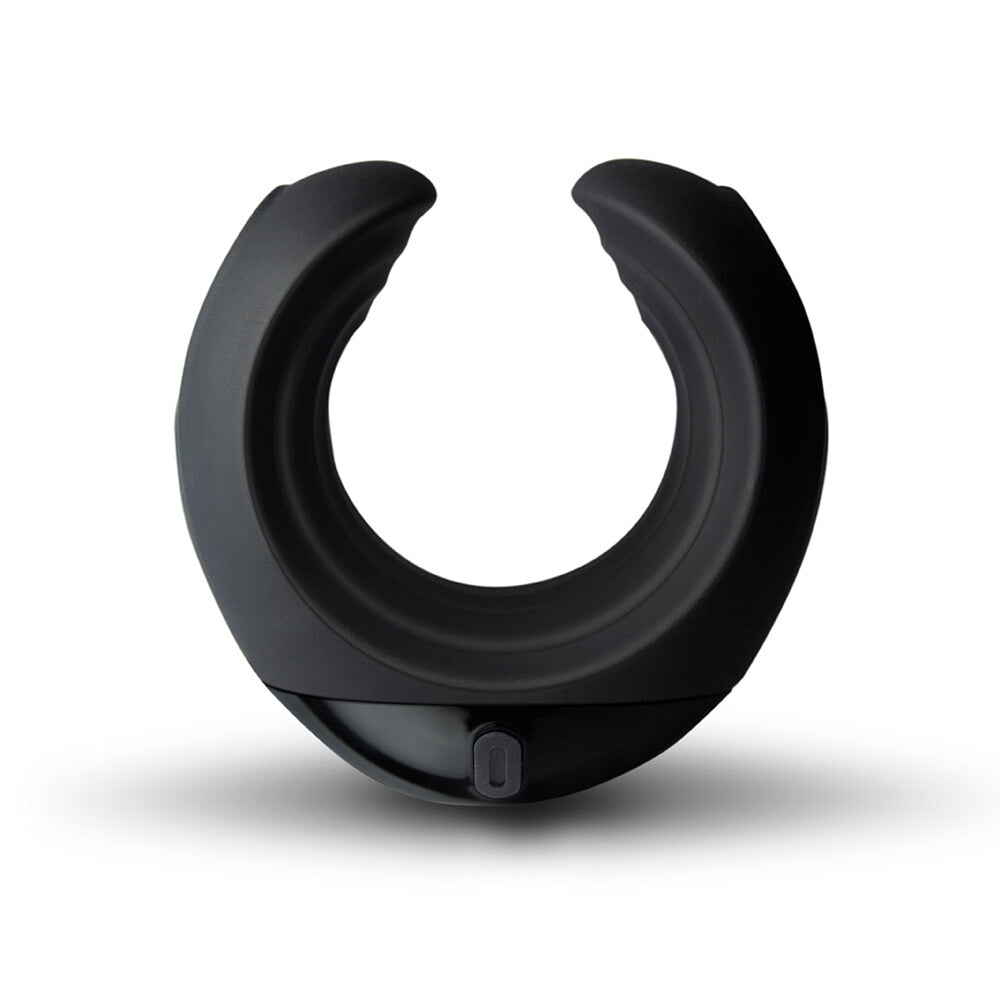 Rocks Off Echo masturbator in black, showing textured interior for stimulating pleasure.
