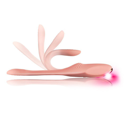 Flexible pink pleasure vibe from Rocks Off, a bendable vibrator for ultimate fun.