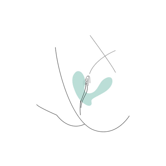 Close-up of the Xocoon DuoVibe II g-spot vibrator, a smooth, dual-ended pleasure toy.