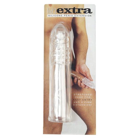 Seven Creations clear soft penis extension, designed for enhanced pleasure and a comfortable fit.
