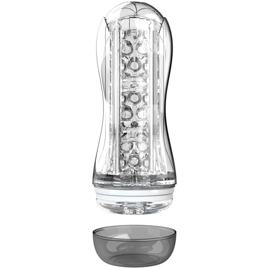 ToyJoy Hero Big Clear Blast stroker; a transparent masturbator for thrilling solo fun.