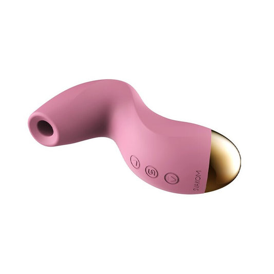 Svakom Pulse Pure suction stimulator, deep purple silicone with ergonomic design for intimate pleasure.