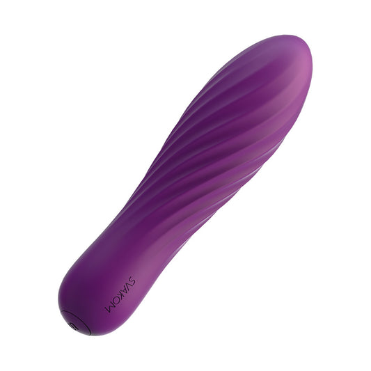 A tulip-shaped vibrator in a smooth, matte finish for sensual pleasure.