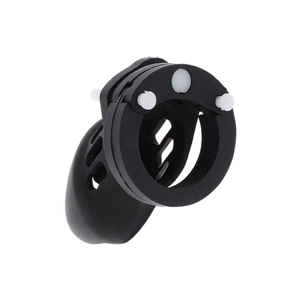 silicone cock cage in grey for male chastity, a hidden desire product