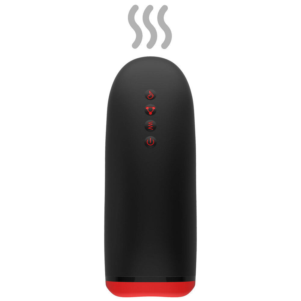 Vibrating beaded tongue masturbator in a fusion of colours, perfect for solo pleasure.