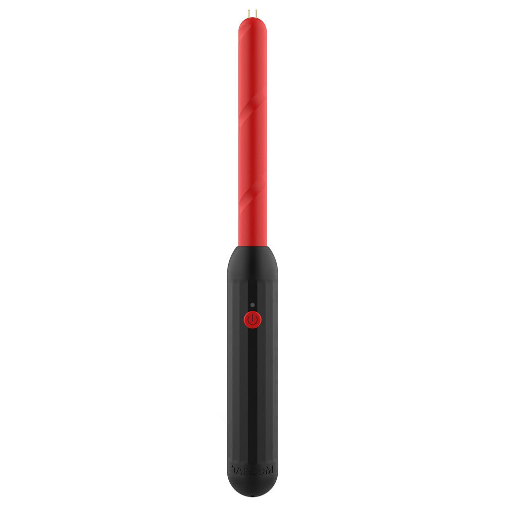 Taboom prick stick: an electro shock wand for electro sex stimulation, silver finish.
