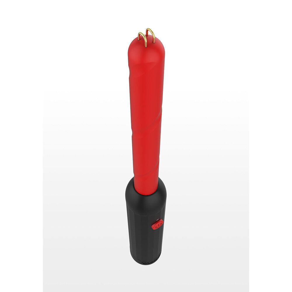 taboom prick stick electro shock wand for electro sex stimulation, silver finish