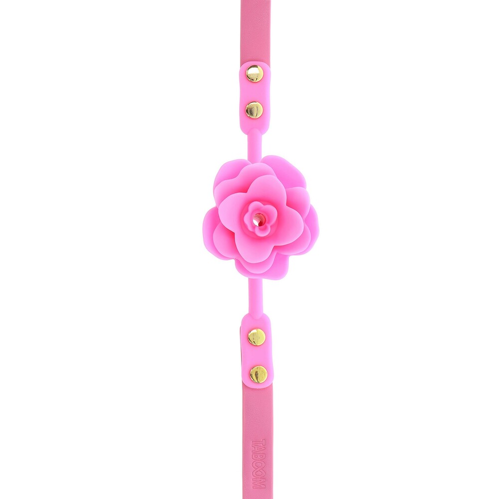 Malibu rose ball gag from toy joy sex toys, a pink rubber ball gag.