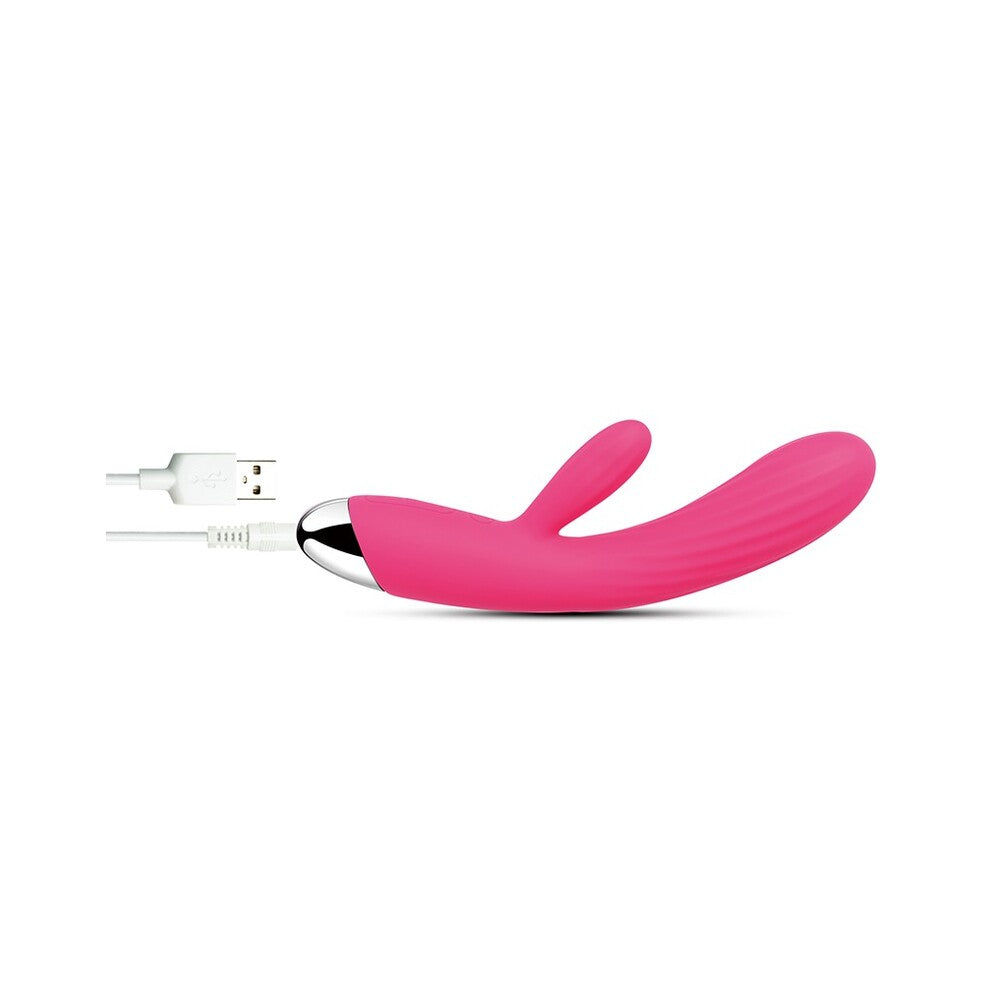 Svakom Angel vibrator in a soft, warming design with clitoral stimulator for intimate pleasure.