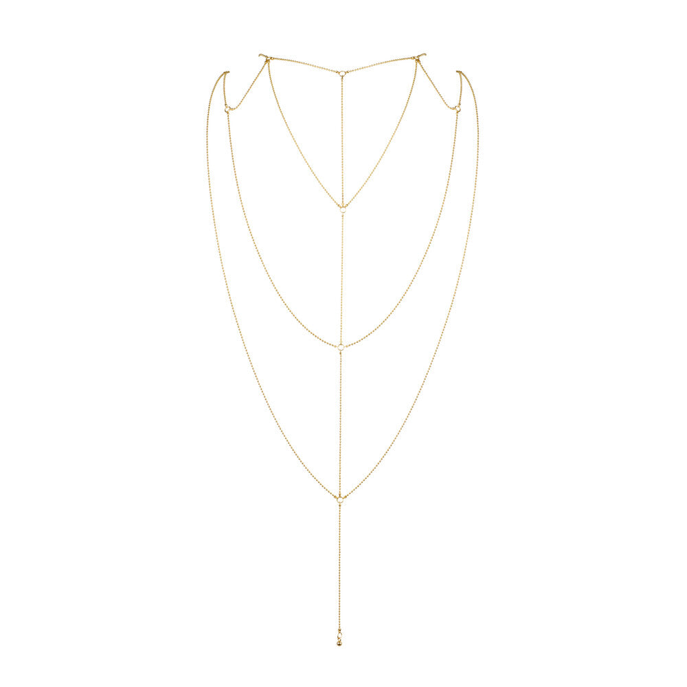 Bijoux Indiscrets Magnifique back chain; delicate gold-tone body jewellery for a gorgeous look.
