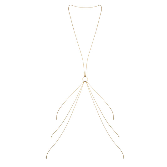 Magnifique gold body chain by Bijoux Indiscrets, delicate body jewellery for adding glamour.