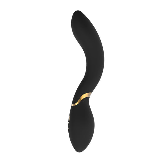 Dream Toys elite josephine black vibrator; a smooth, ergonomically shaped g-spot pleasure toy.