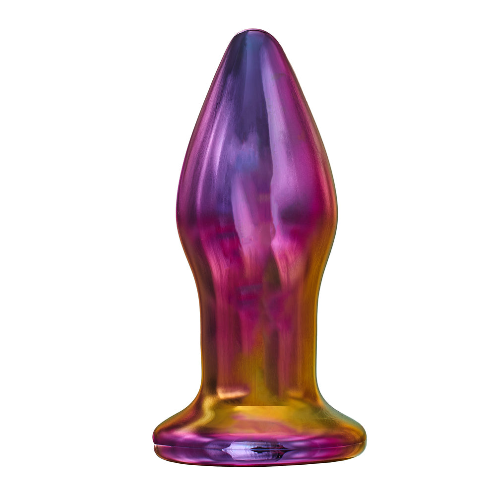 Dream Toys glamour glass butt plug with remote control, a sleek and stylish vibe.