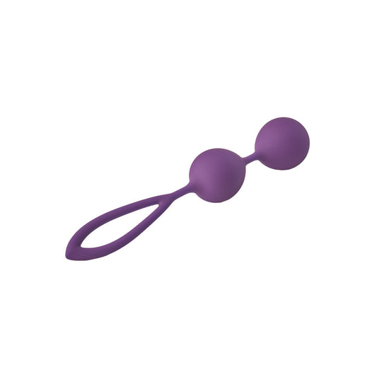 Purple flirts kegel balls for pelvic floor exercise from dream toys, smooth finish.