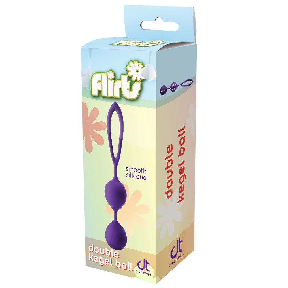 Dream Toys purple kegel balls for pelvic floor exercise, smooth silicone finish