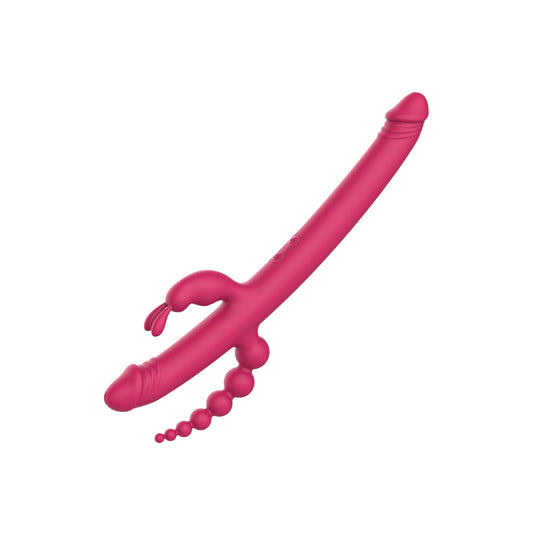 Dream Toys essentials anywhere pleasure vibe in pink, a small, smooth vibrator.