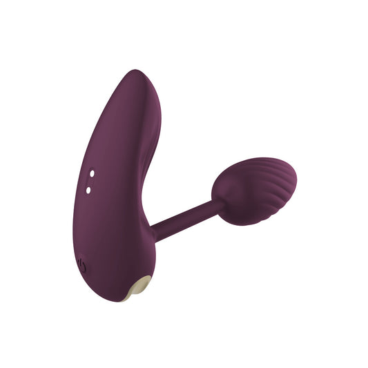 Dream Toys essentials vibrating egg for discreet pleasure, a smooth purple finish.