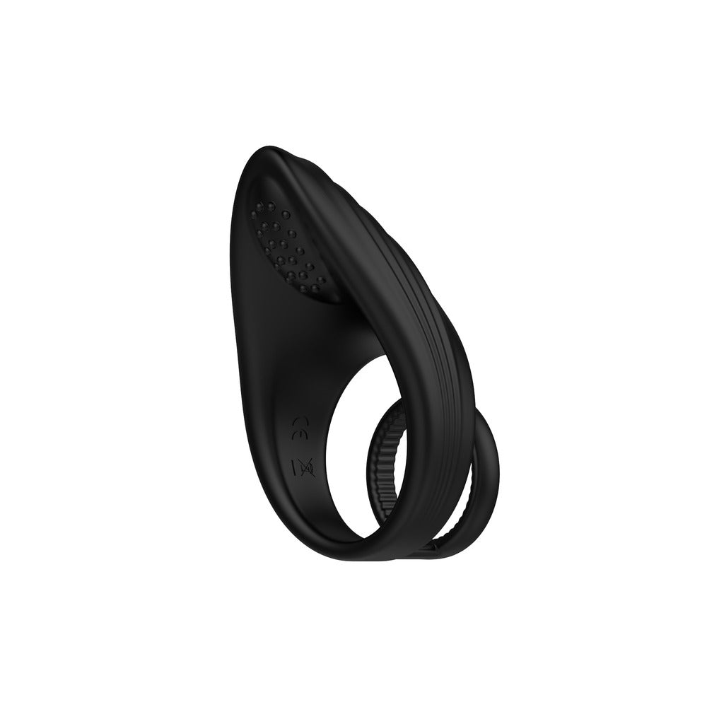Nexus vibrating cock and ball ring, black silicone, prostate massager for enhanced pleasure.