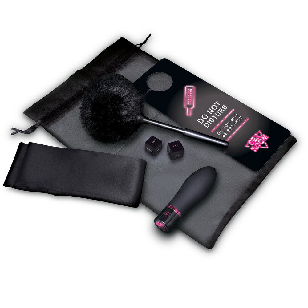 dream toys sex room vibe kit featuring sensual items to create a romantic atmosphere