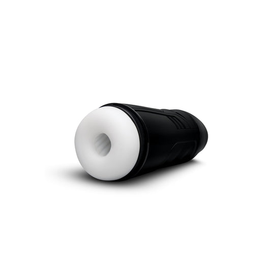 Dream Toys Blowtech deep throat sucking machine, vibrating masturbator in grey plastic.