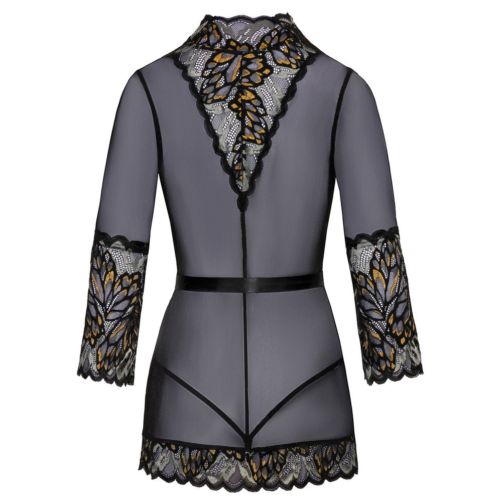 Kissable lace kimono, part of our dresses and chemises range, in a seductive style.