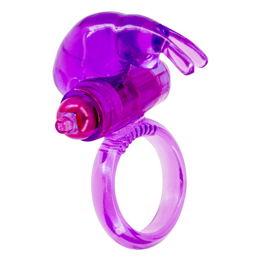 Seven Creations rabbit cockring vibrator in soft purple silicone for extra sensation.