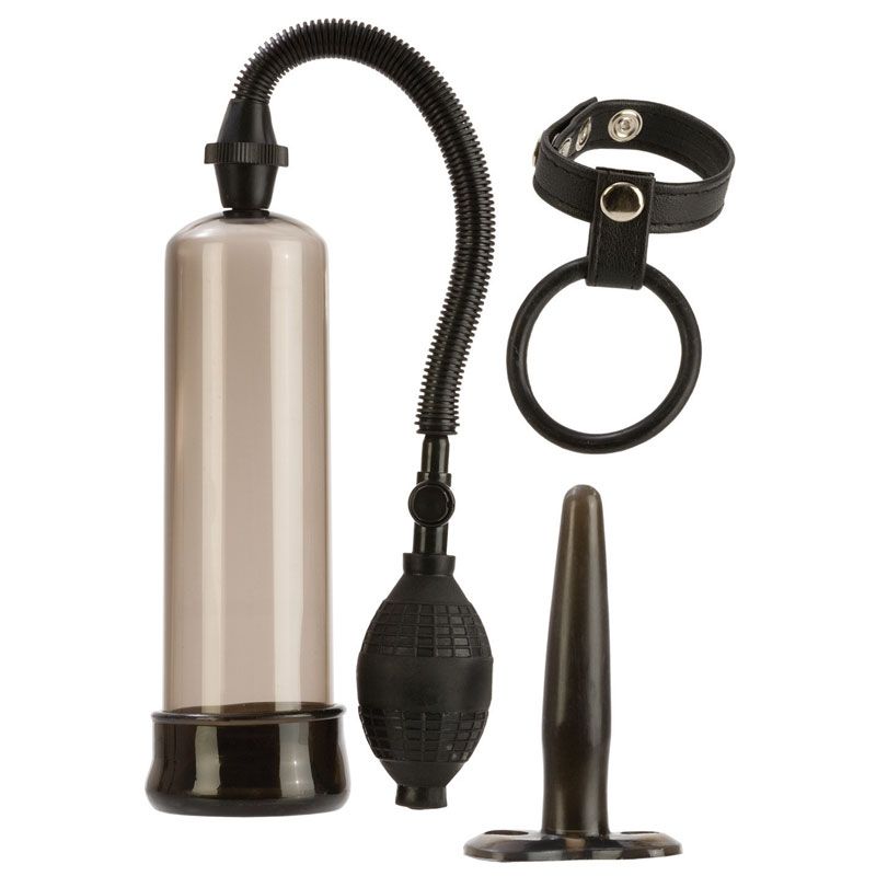 california exotic penis pump kit with clear cylinder for size enhancement and improved performance