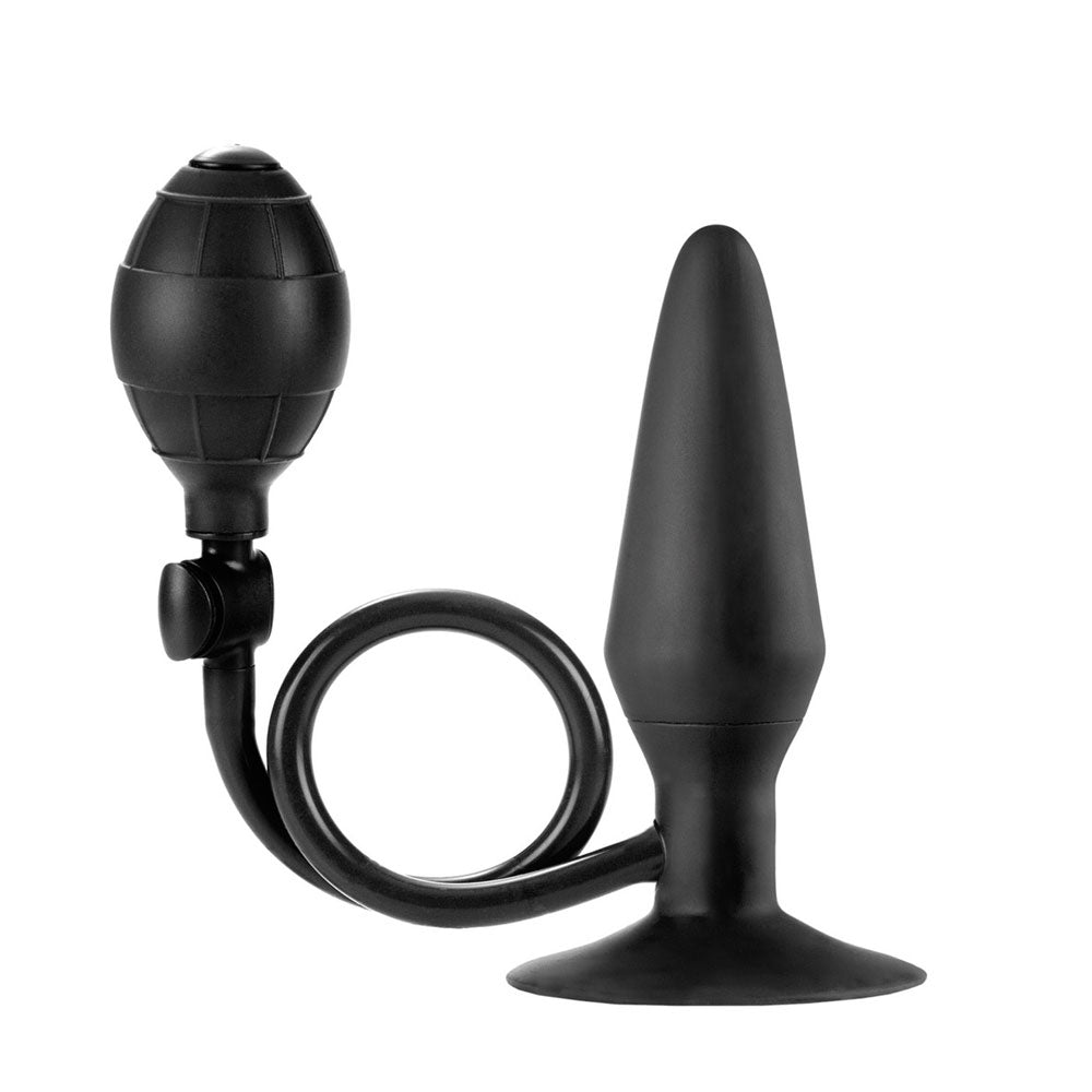 Large inflatable anal plug, the 'colt pumper', for comfortable and pleasurable anal play.