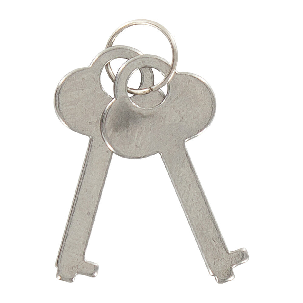 Shiny silver metal toy handcuffs from Toy Joy Sex Toys for kinky fun.
