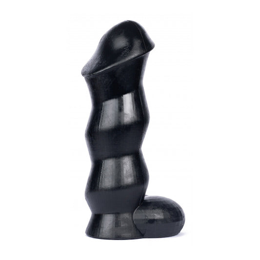 A hunglock yale dildo in a realistic skin tone with textured detail, other dildos.