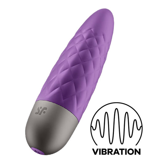 Satisfyer ultra power bullet 5 violet: a petite, vibrantly purple mini vibrator for pinpoint pleasure.