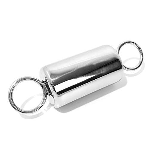 Rouge Garments stainless steel ice lock for medical instruments, featuring a polished finish.