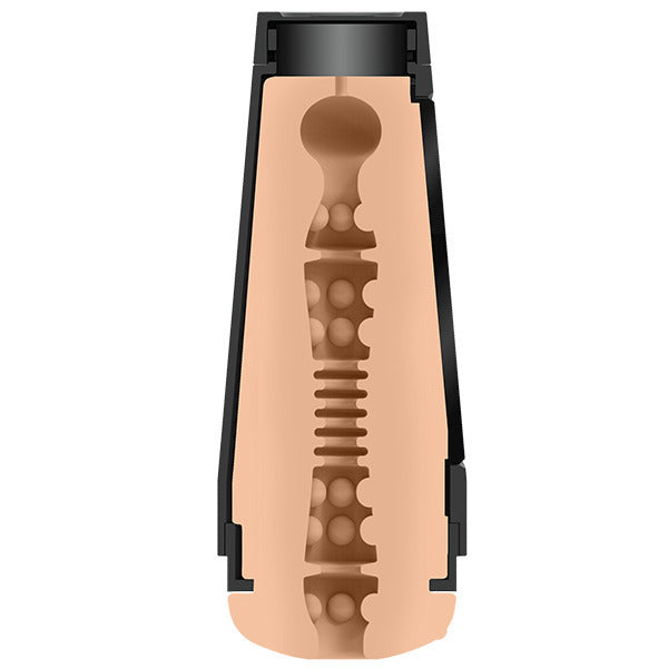 Doc Johnson Kylie Rocket ULTRASKYN masturbator, flesh coloured, textured for pleasurable sensations.