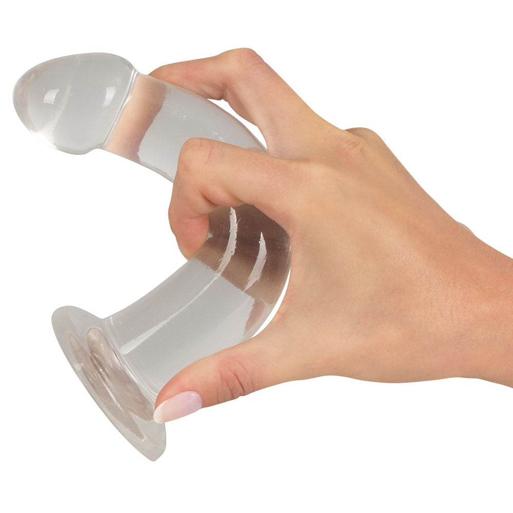 Crystal clear glass anal training set, three graduated butt plugs from You2Toys.