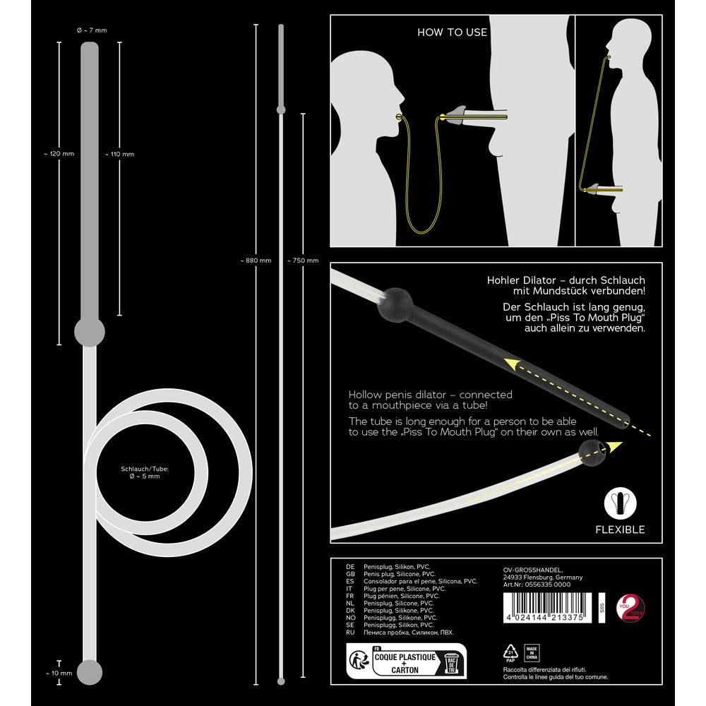 you2toys medical instrument, a steel urethral dilator for medical or adult use.