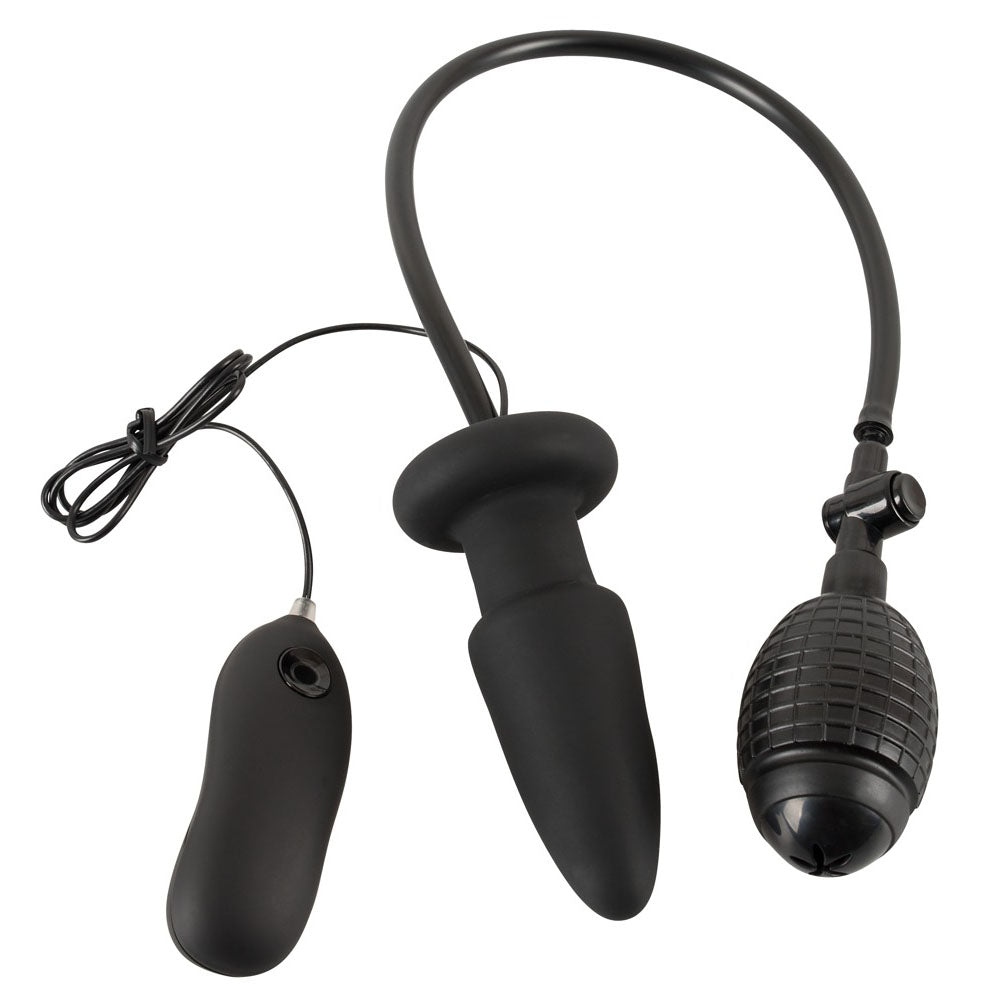 Inflatable silicone butt plug from You2Toys, vibrating, for anal play, looks fun.