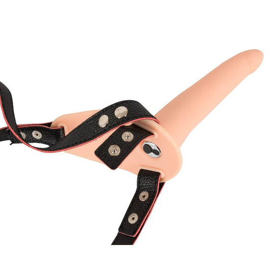 You2Toys soft touch silicone vibrating strap on, rechargeable and ready for pleasure.