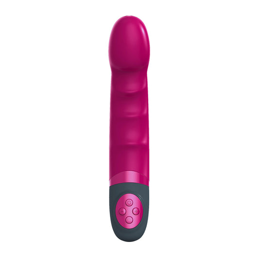Smooth, purple g-spot vibrator designed for intense pleasure, a luxurious addition to your toy collection.