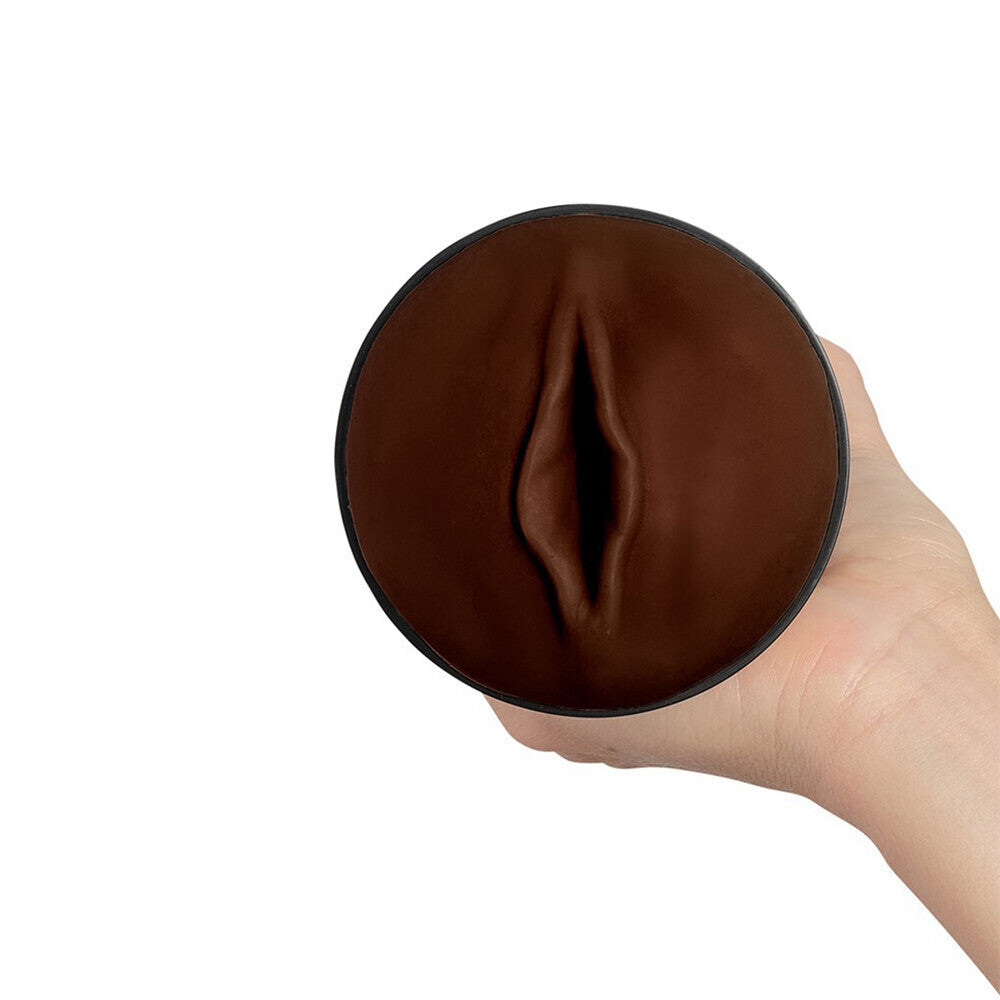 Kiiroo Feel stroker masturbator in a flesh brown colour, designed for solo male pleasure.
