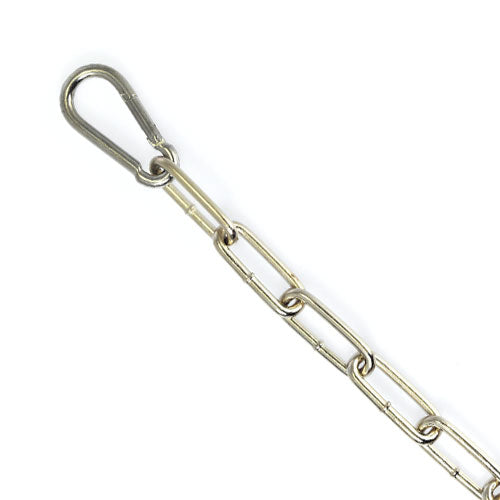 Rimba 200cm metal chain with hooks, a restraint accessory with a sturdy finish.