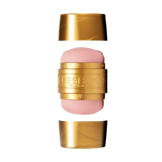 Fleshlight Quickshot Lady and Butt stamina trainer, flesh-toned, with varied textures for training.